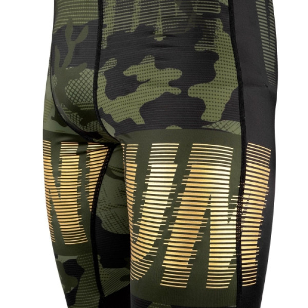 Компресійні штани Venum Tactical Spats Forest Camo Black