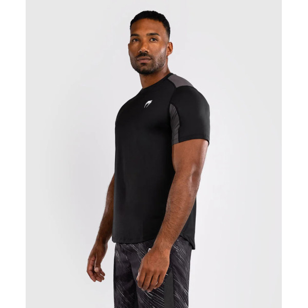 Тренувальна футболка Venum Rapid Dry-Tech Shirt - Black/Storm Grey