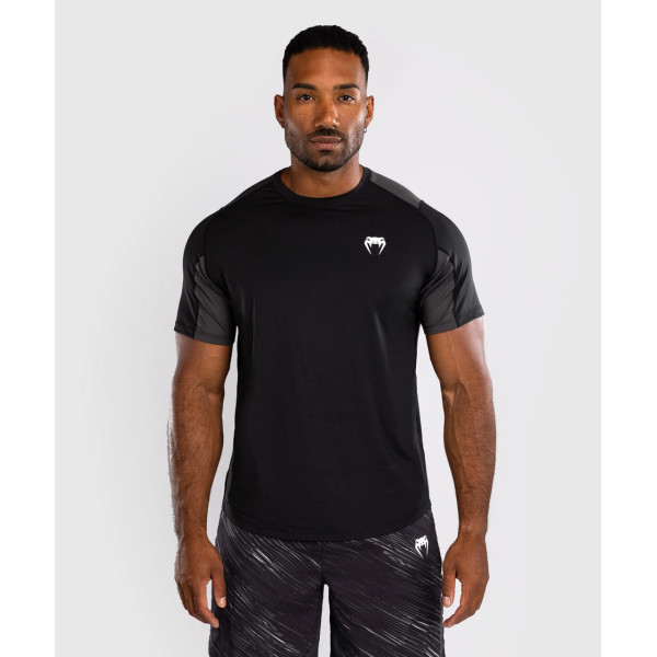 Тренувальна футболка Venum Rapid Dry-Tech Shirt - Black/Storm Grey