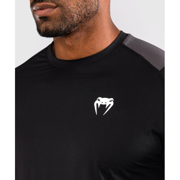 Тренувальна футболка Venum Rapid Dry-Tech Shirt - Black/Storm Grey