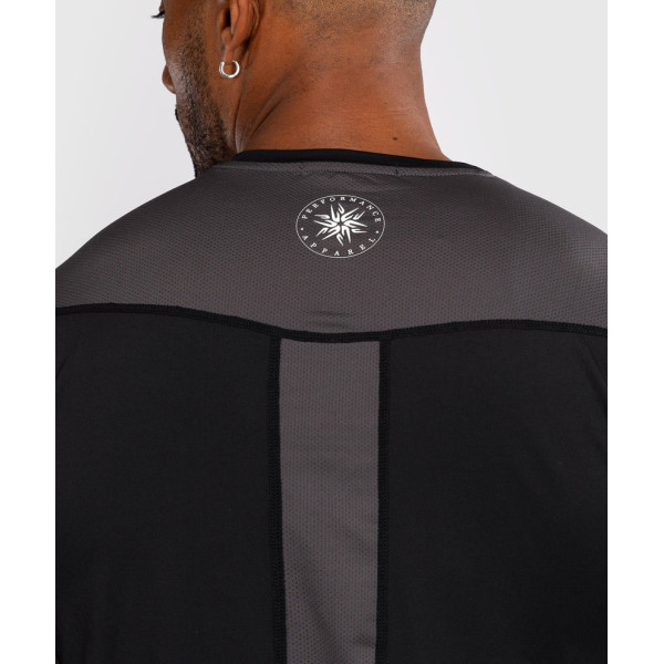 Тренувальна футболка Venum Rapid Dry-Tech Shirt - Black/Storm Grey