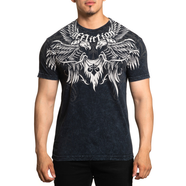 Футболка Affliction A26094 Protector Black Lava Wash