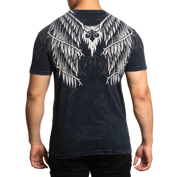 Футболка Affliction A26094 Protector Black Lava Wash