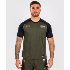 Тренувальна футболка Venum UFC AdrenalineFight Week Men’s Dry-tech T-shirt Khaki Bronze