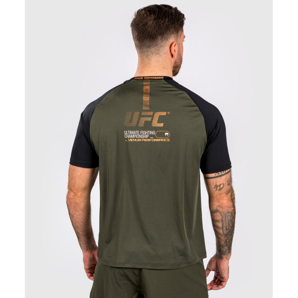 Тренувальна футболка Venum UFC AdrenalineFight Week Men’s Dry-tech T-shirt Khaki Bronze