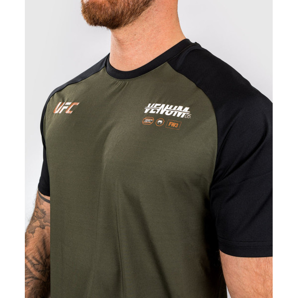 Тренувальна футболка Venum UFC AdrenalineFight Week Men’s Dry-tech T-shirt Khaki Bronze