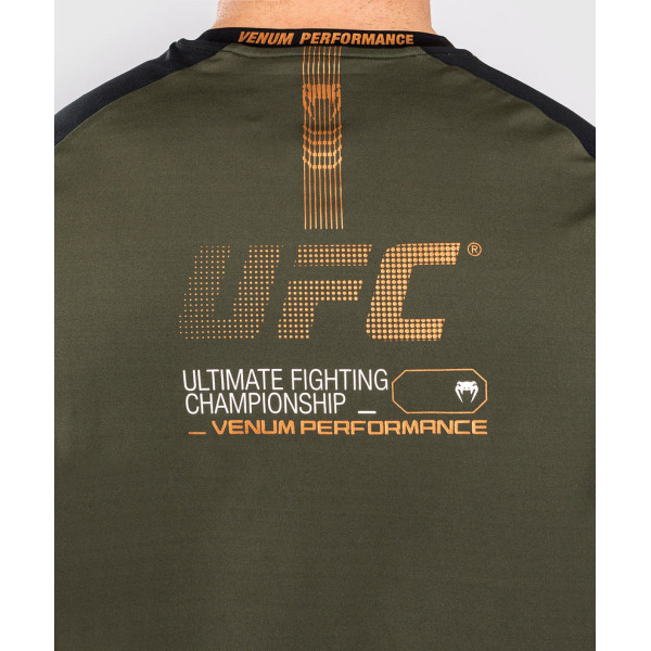 Тренувальна футболка Venum UFC AdrenalineFight Week Men’s Dry-tech T-shirt Khaki Bronze