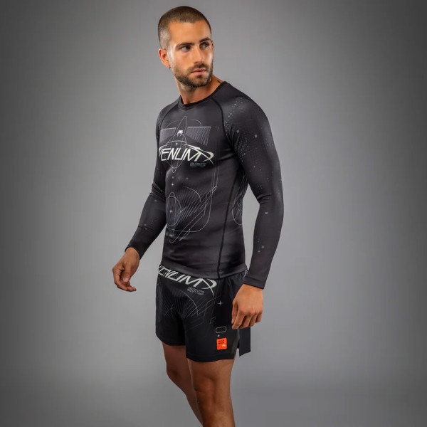 Рашгард Venum Eclipse Long Sleeve Rashguard Black Ivory