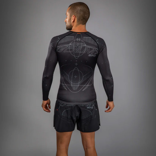 Рашгард Venum Eclipse Long Sleeve Rashguard Black Ivory