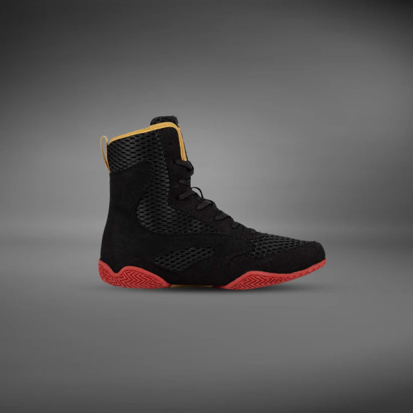 Боксерки Venum Contender Boxing Shoes Black Gold Red