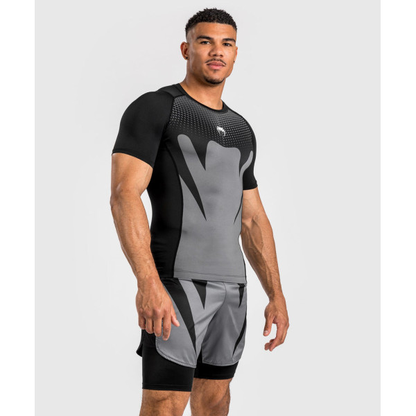 Рашгард Venum Attack Men's Short Sleeve Rashguard Black
