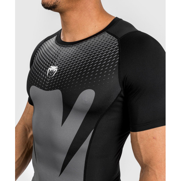 Рашгард Venum Attack Men's Short Sleeve Rashguard Black