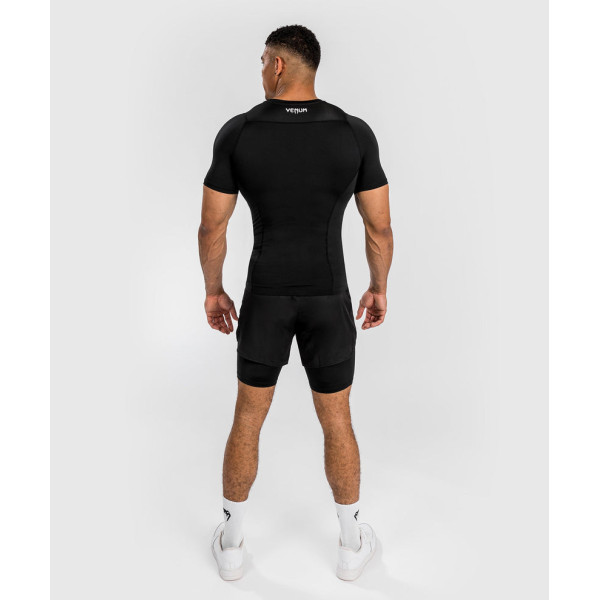 Рашгард Venum Attack Men's Short Sleeve Rashguard Black