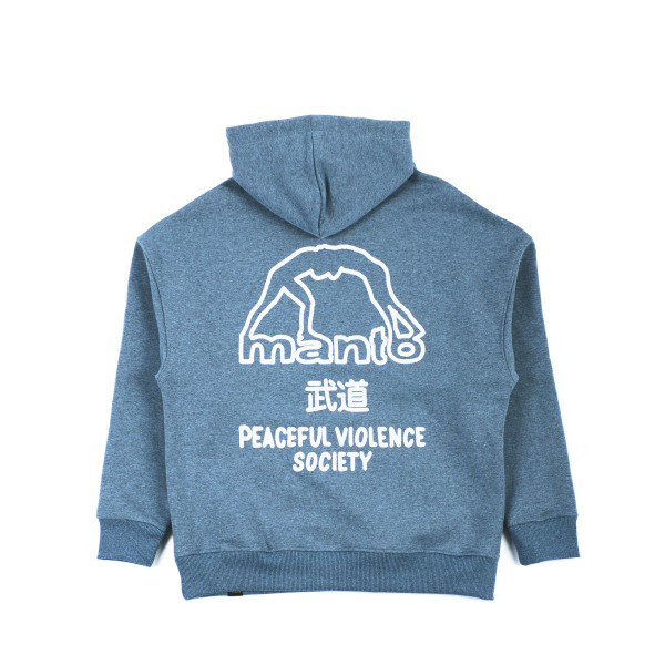 Худі MANTO Hoodie Society Oversize Heather Blue