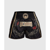 Тайські шорти Venum Santa Muerte 5.0 Muay Thai Shorts Deep Black Gold