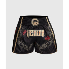 Тайські шорти Venum Santa Muerte 5.0 Muay Thai Shorts Deep Black Gold