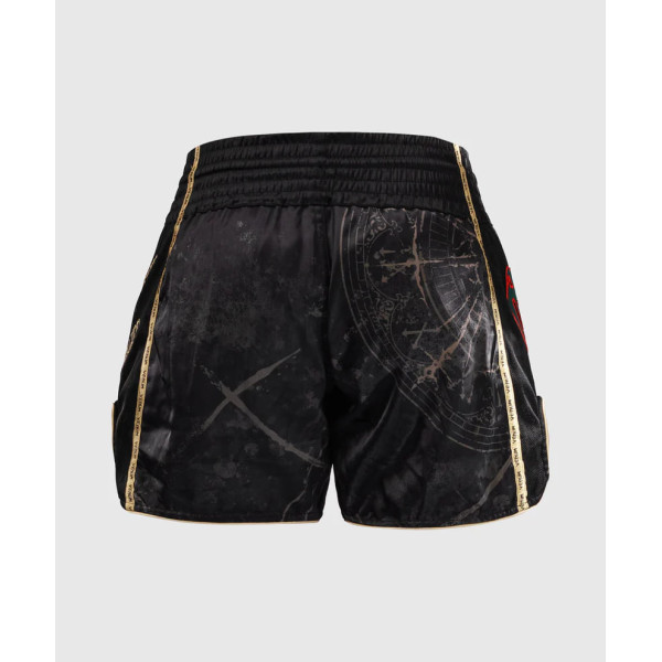 Тайські шорти Venum Santa Muerte 5.0 Muay Thai Shorts Deep Black Gold