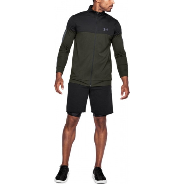 Спортивна кофта Under Armour Sportstyle Pique Jacket Stealth Artillery Green