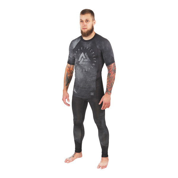 Рашгард Peresvit Overpower Grey Short Sleeve