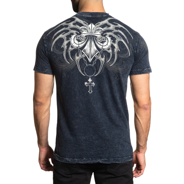 Футболка Affliction Shred Fest Black Heavy Lava Wash