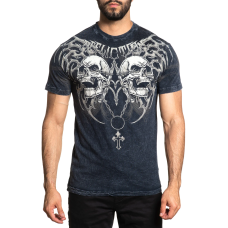 Футболка Affliction Shred Fest Black Heavy Lava Wash