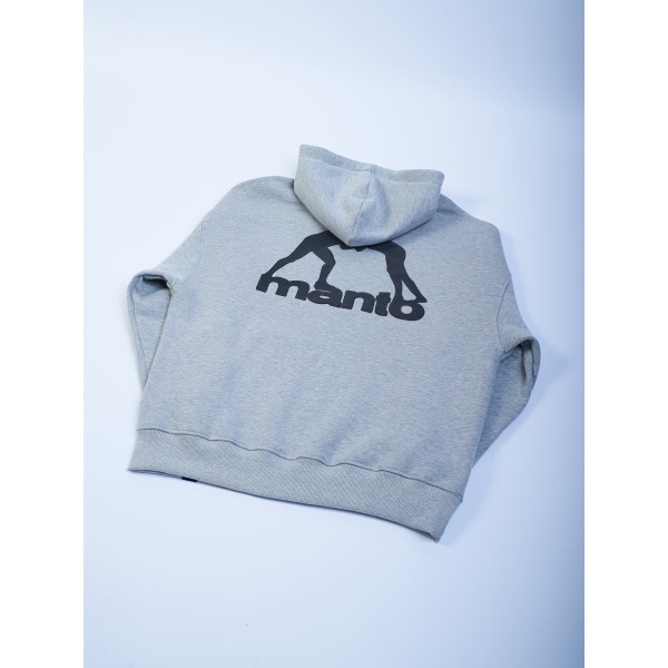Худі MANTO Hoodie Label Oversize Heather Gray