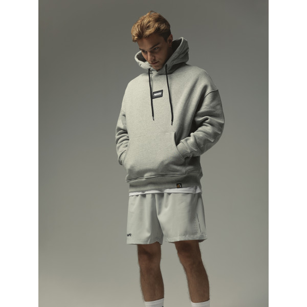 Худі MANTO Hoodie Label Oversize Heather Gray