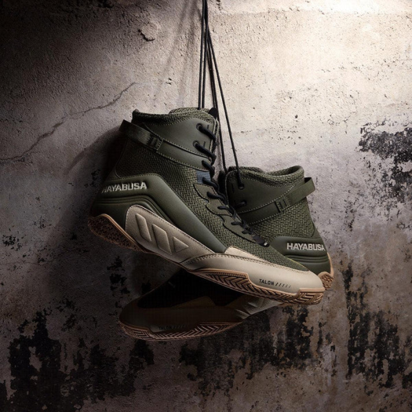 Боксерки Hayabusa Talon Boxing Shoes Green Tan