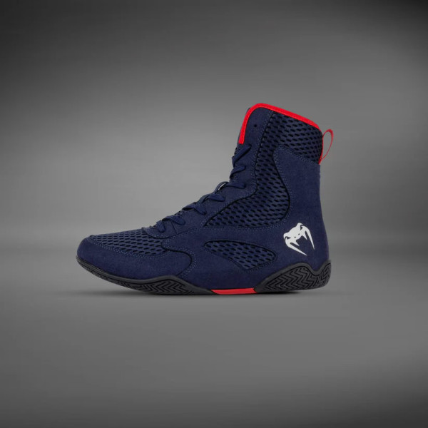 Боксерки Venum Contender Boxing Shoes Navy Blue Red