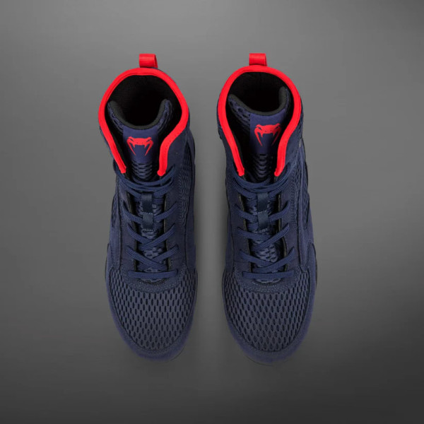 Боксерки Venum Contender Boxing Shoes Navy Blue Red
