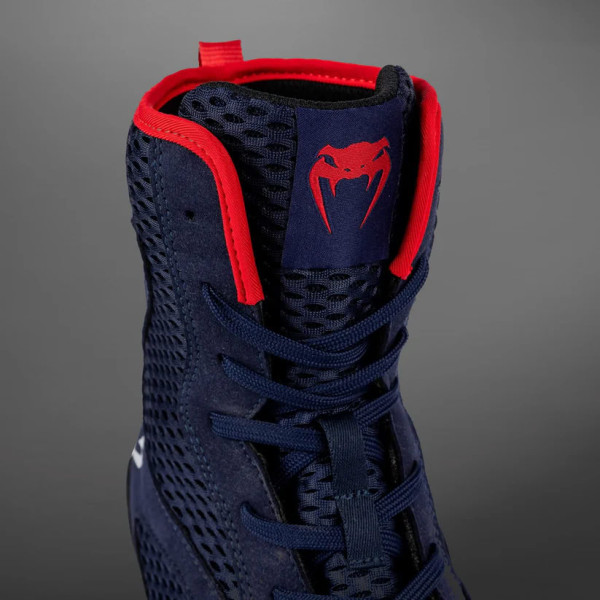 Боксерки Venum Contender Boxing Shoes Navy Blue Red