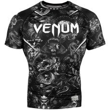 Рашгард Venum Art Short Sleeves Rashguard Black White