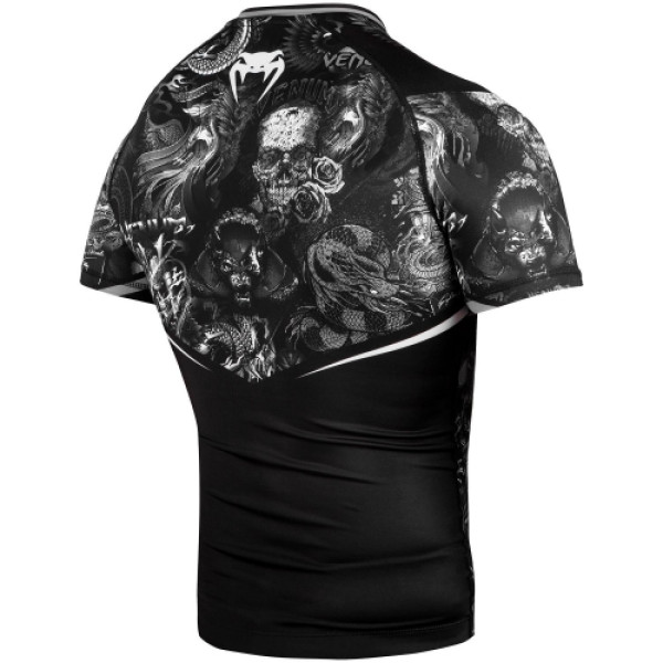 Рашгард Venum Art Short Sleeves Rashguard Black White