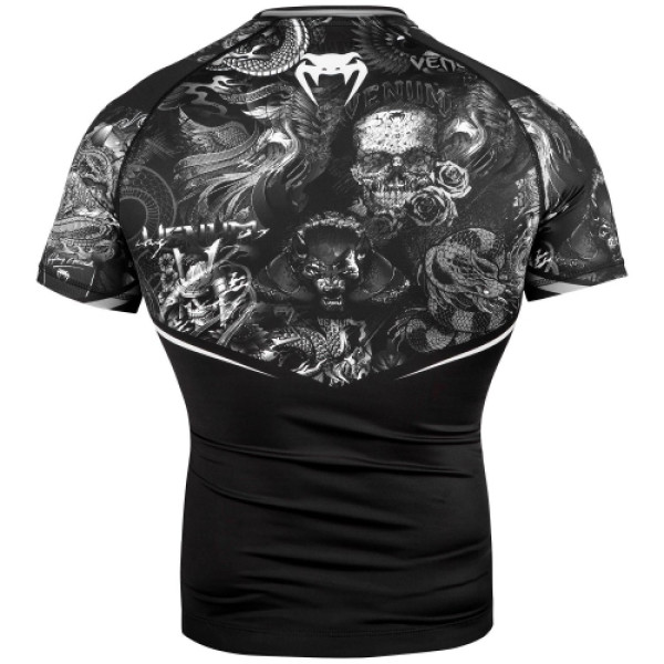 Рашгард Venum Art Short Sleeves Rashguard Black White