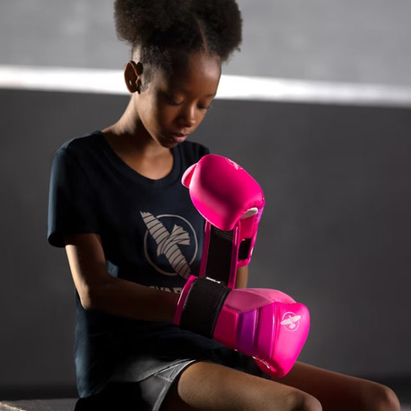 Боксерські рукавиці Hayabusa T3 Kids Boxing Gloves Neon Pink