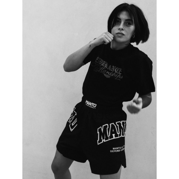 Боксерські шорти MANTO Boxing Trunks VARSITY Black