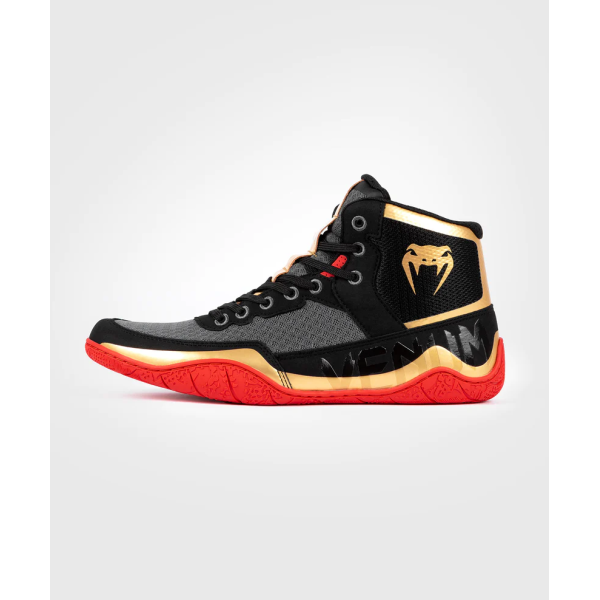 Борцівки Venum Elite Wrestling Shoes Black Gold Red