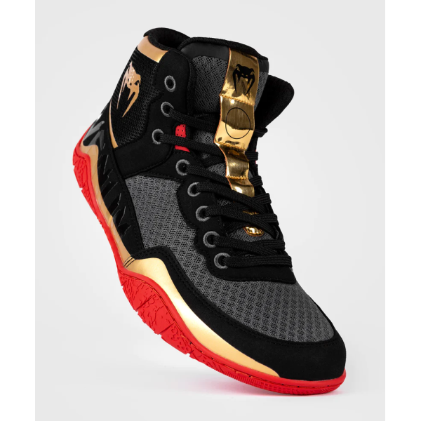 Борцівки Venum Elite Wrestling Shoes Black Gold Red