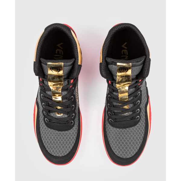 Борцівки Venum Elite Wrestling Shoes Black Gold Red