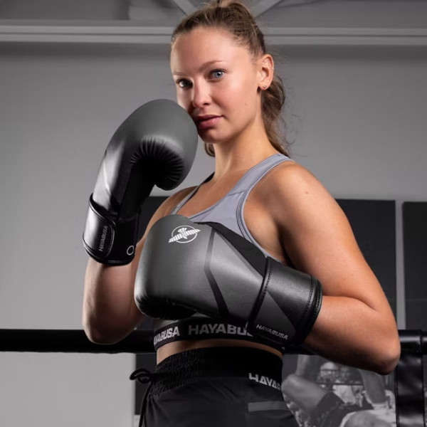Боксерські рукавиці Hayabusa E1 Boxing Gloves Grey Black