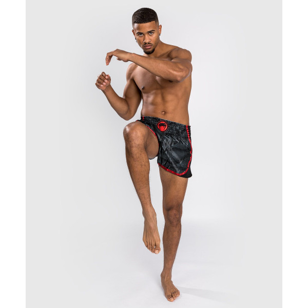 Шорти для тайського боксу Venum Phantom Muay Thai Shorts Black Red