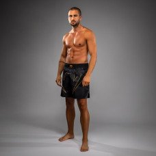 Шорти для ММА Venum Serpenti Fightshorts Black Silver Gold
