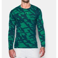 Компресійна футболка Under Armour ColdGear Jacquard Compression Crew Nova Teal