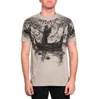 Футболка Affliction River Styx Silver Lava Wash