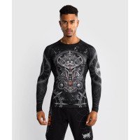 Рашгард Venum Gladiator 5.0 Men's Long Sleeve Rashguard Black Silver