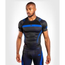 Рашгард з коротким рукавом Venum Nogi 3.0 Short Sleeves Rashguard Black Blue