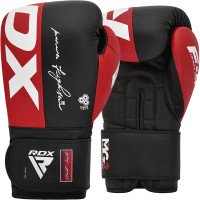 Боксерські рукавиці RDX F4 Boxing Gloves Hook & Loop Red Black