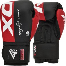 Боксерські рукавиці RDX F4 Boxing Gloves Hook & Loop Red Black