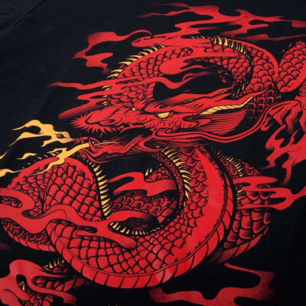 Футболка Venum Dragons Flight T-shirt Black Red