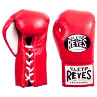 Бойові боксерські рукавиці Cleto Reyes Official Leather Fight Gloves Red